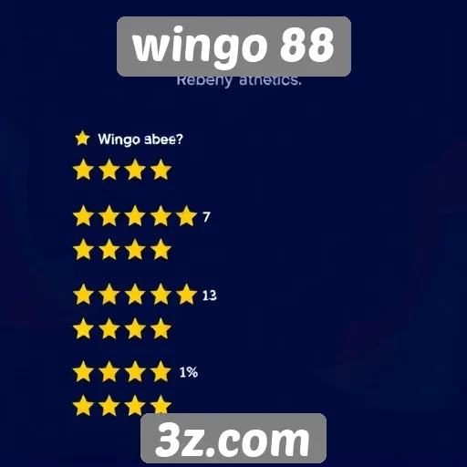 Histórico de avaliações de usuários do wingo 88