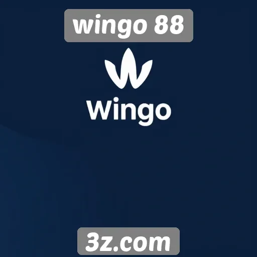 Interface e design do site wingo 88