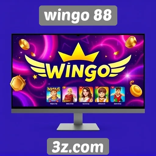 Inovação no design do site Wingo 88